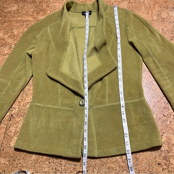 Ronen Chen Chartreuse Fleece Blazer Jacket Sz 2 - Picture 10 of 10